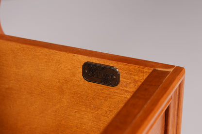 Wunderschöner Original Selva Sekretär Vitrine Antik Stil Bürotisch mit Vitrinenaufsatz echt Holz Office Desk Bürokommode