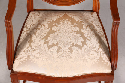 Wunderschöner Englischer Stuhl Armlehnstuhl Eibe Antik Sekretär Stuhl UK Polsterstuhl 1 von 2