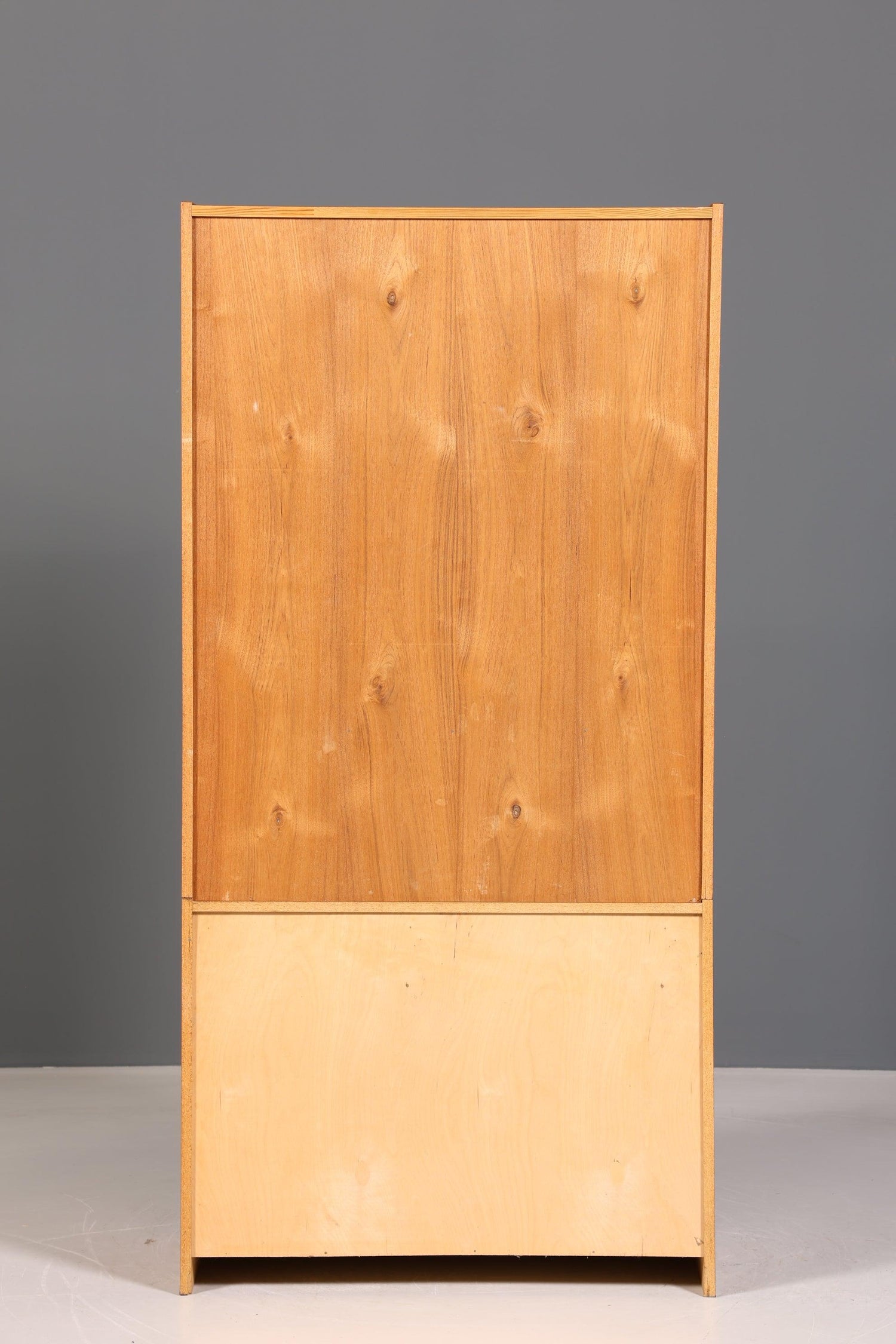 Wunderschönes Mid Century Regal Schiebetür Bücherregal Teak Holz Kommode 60er Jahre