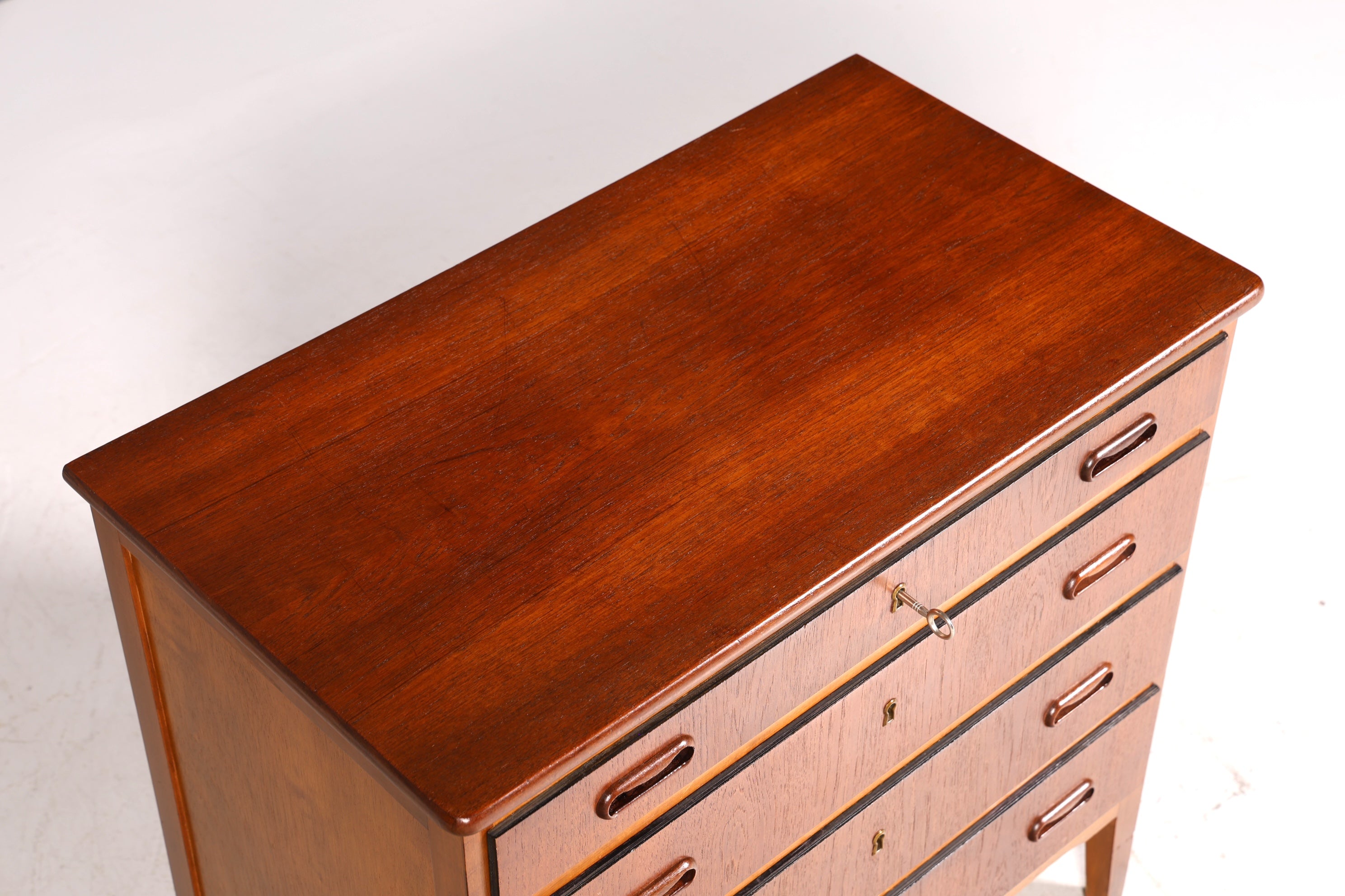 Traumhafte Mid Century Kommode Danish Design Teak Holz Sideboard Vintage Schubladen Kommode