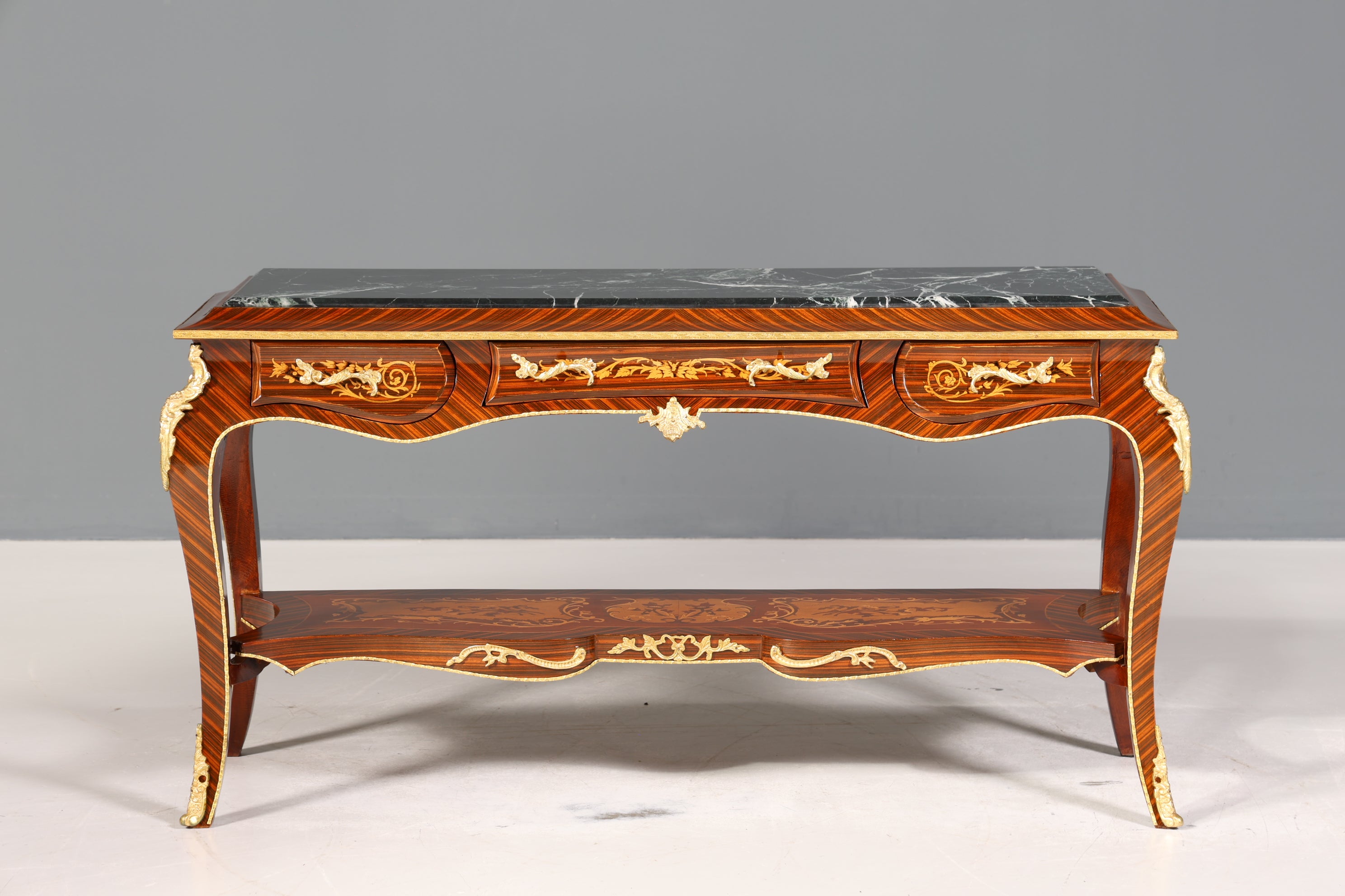 Wunderschöner Barock Stil Konsolen Tisch Marmor Antik Stil Intarsien Konsole