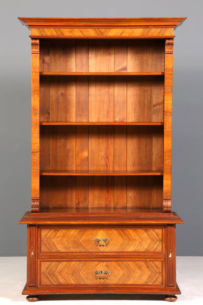 Traumhaftes Gründerzeit Bücherregal Jugendstil Regal um 1890 Antik Buchablage Bookshelf
