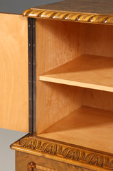 Traumhafter Chippendale Schrank Barock Stil Vertiko Highboard Englisch Antik 50s 60s Kommode