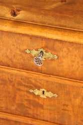 Stilvolle Gründerzeit Kommode Louis Philippe Nussbaum Sideboard um 1880 Antik Schubladenkommode