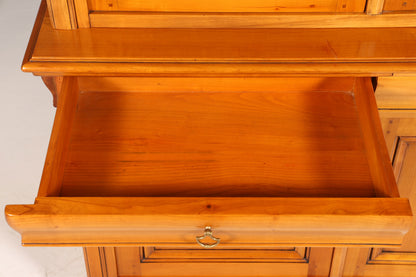 Stilvoller Französischer Vtirinenschrank Grange Stil Antik Stil Vitrine Kirschbaum Bücherschrank 60s Anrichte Landhaus
