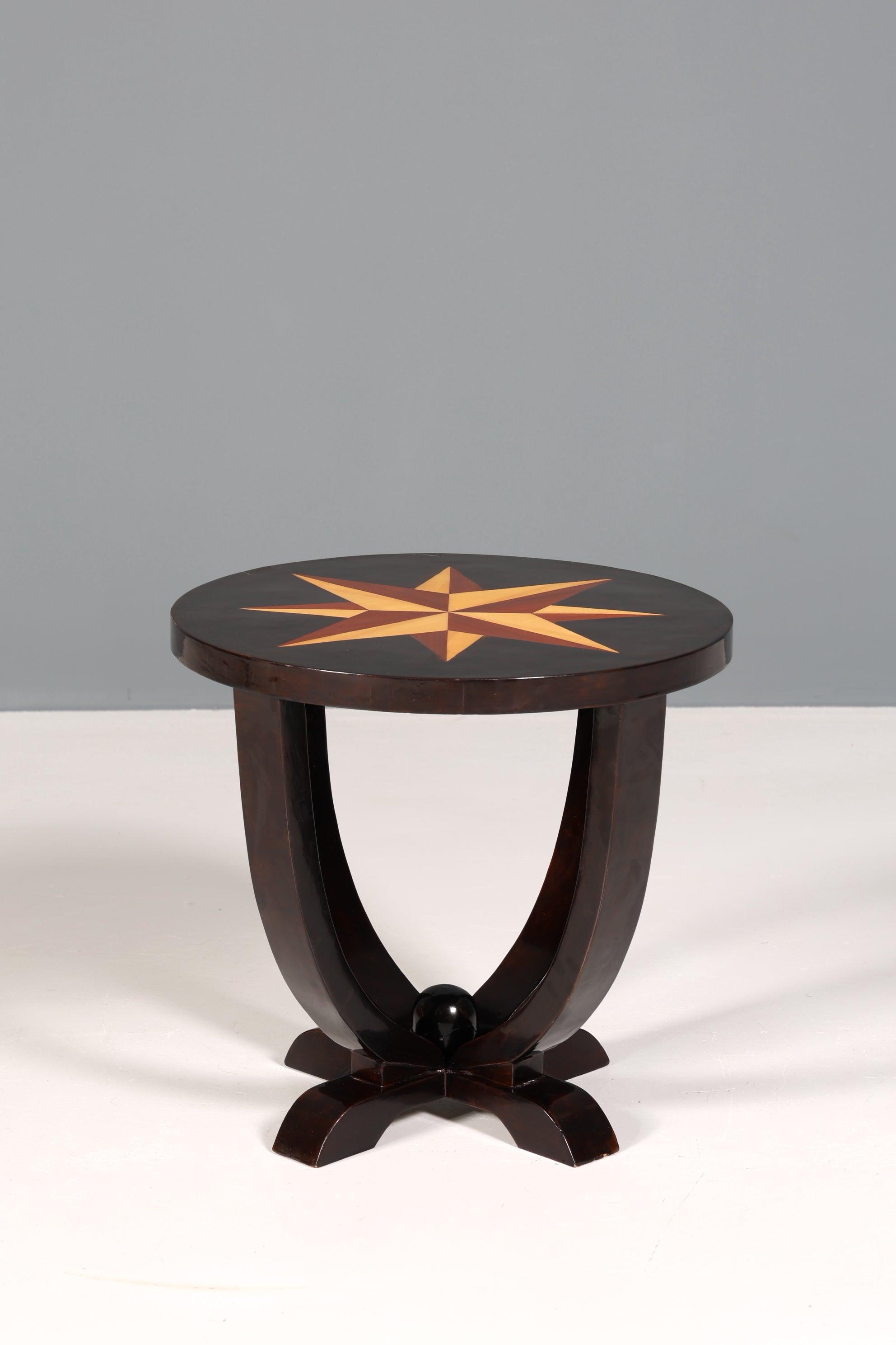 Stilvoller Art Deco Design Tisch Luxus Couchtisch Beistelltisch Stern Ablagetisch