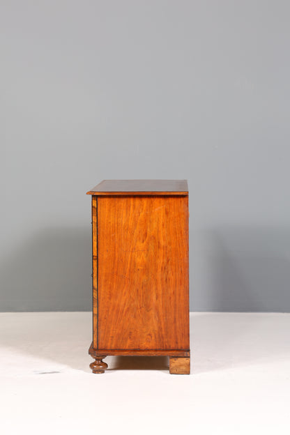 Wunderschöner Gründerzeit Schrank Kommode Louis Philippe Nussbaum Schubladen Kommode um 1880