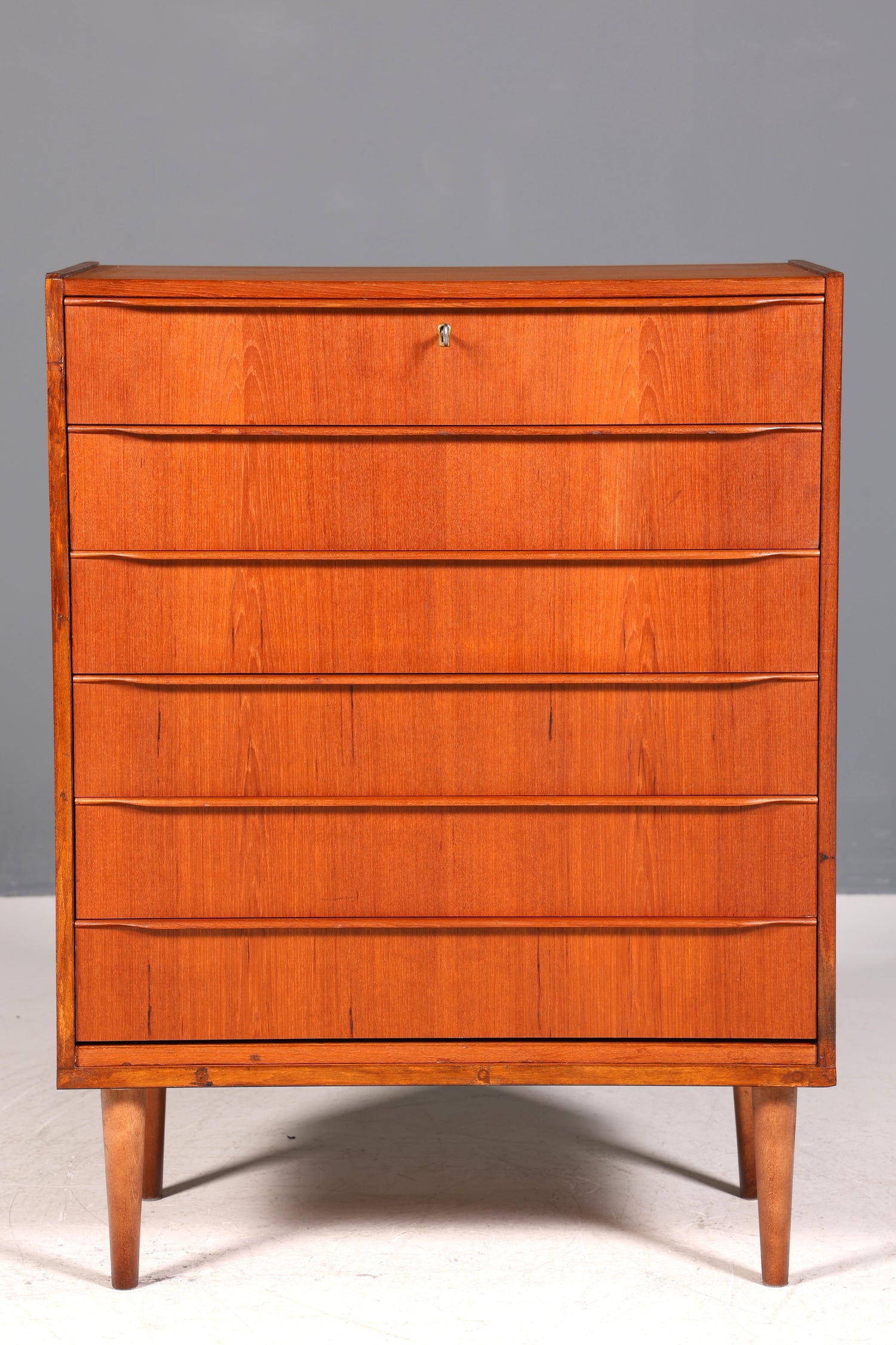 Traumhafte Mid Century Kommode Teak Holz Sideboard Vintage Schubladen Kommode