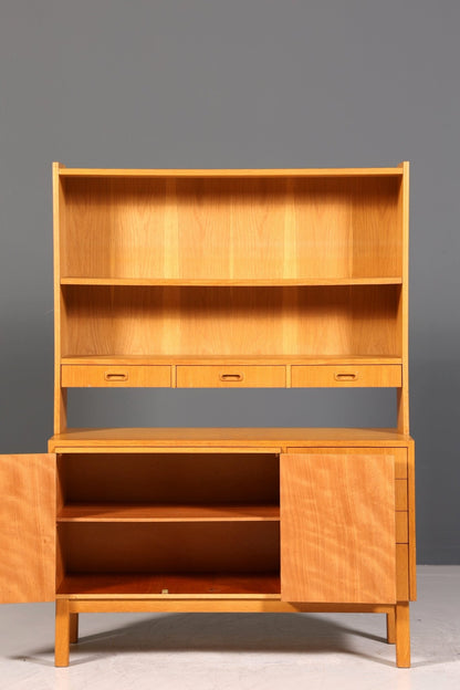 Stilvolles Mid Century Regal Danish Design Sekretär echt Holz Schrank Vintage Kommode