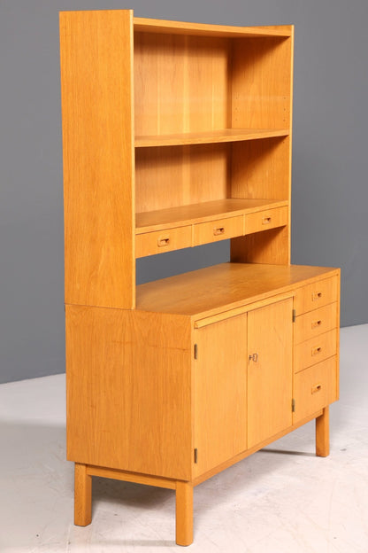 Stilvolles Mid Century Regal Danish Design Sekretär echt Holz Schrank Vintage Kommode