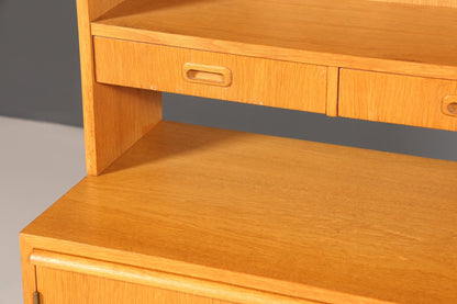 Stilvolles Mid Century Regal Danish Design Sekretär echt Holz Schrank Vintage Kommode