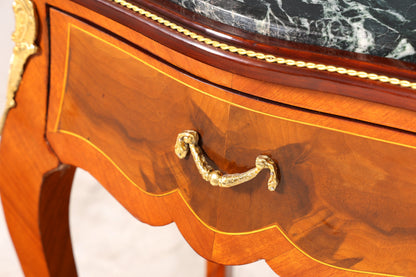 Traumhafter Louis XV Beistelltisch Barock Stil Ablagetisch Marmor Kommode Telefontisch