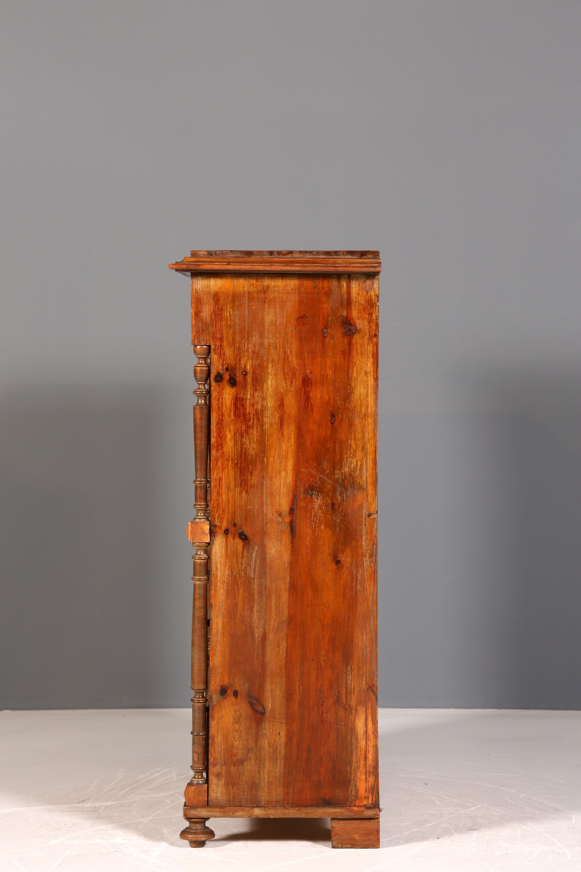 Beautiful Art Nouveau Secretary Walnut Gründerzeit Vertiko Antique Chest of Drawers around 1900