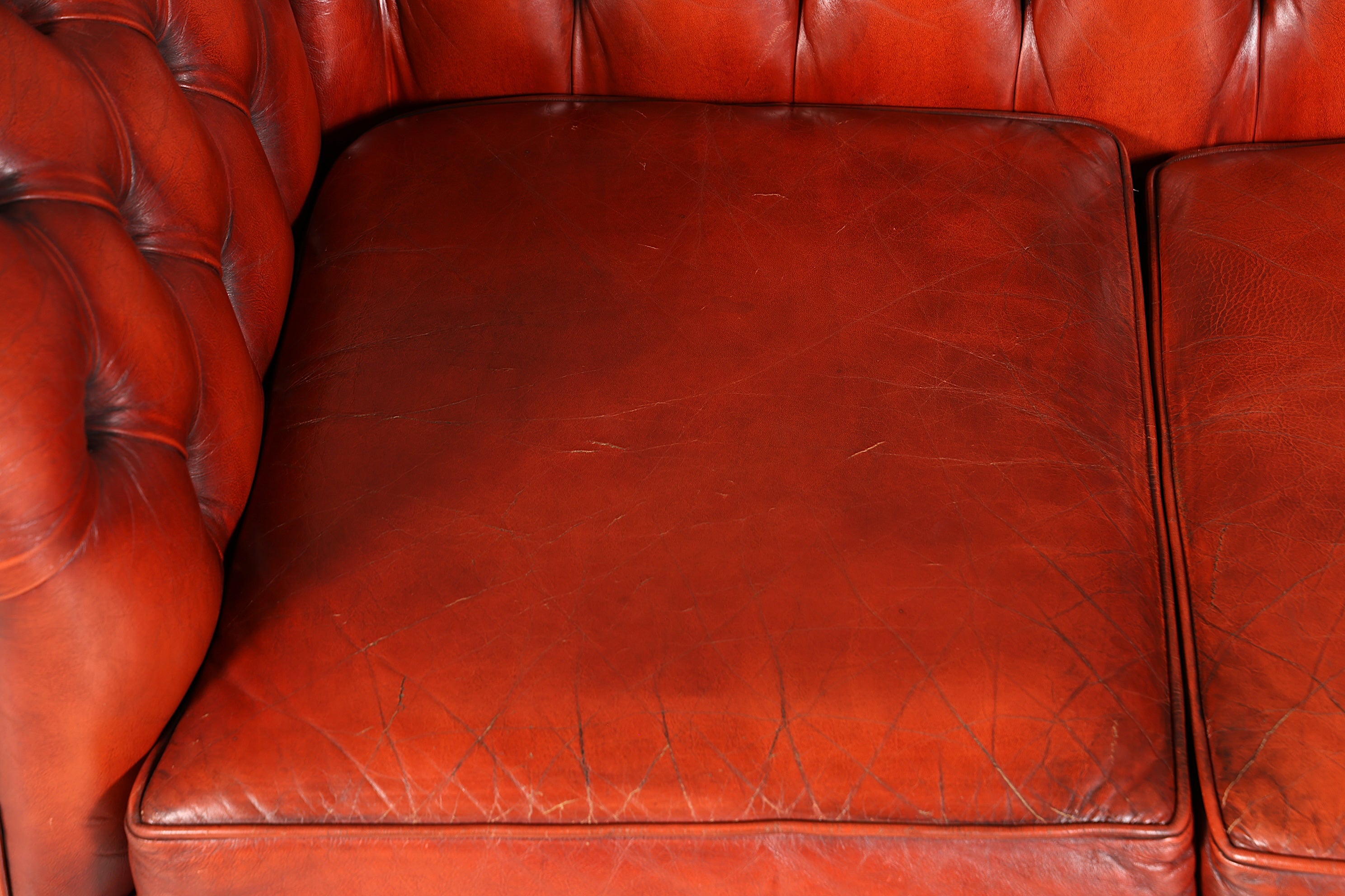 Traumhaftes Original Chesterfield Sofa 2-Sitzer UK Couch England Polstersofa