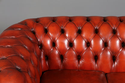 Traumhaftes Original Chesterfield Sofa 2-Sitzer UK Couch England Polstersofa