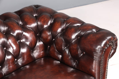 Wunderschönes Original Chesterfield Sofa 2-Sitzer Couch England Polstersofa