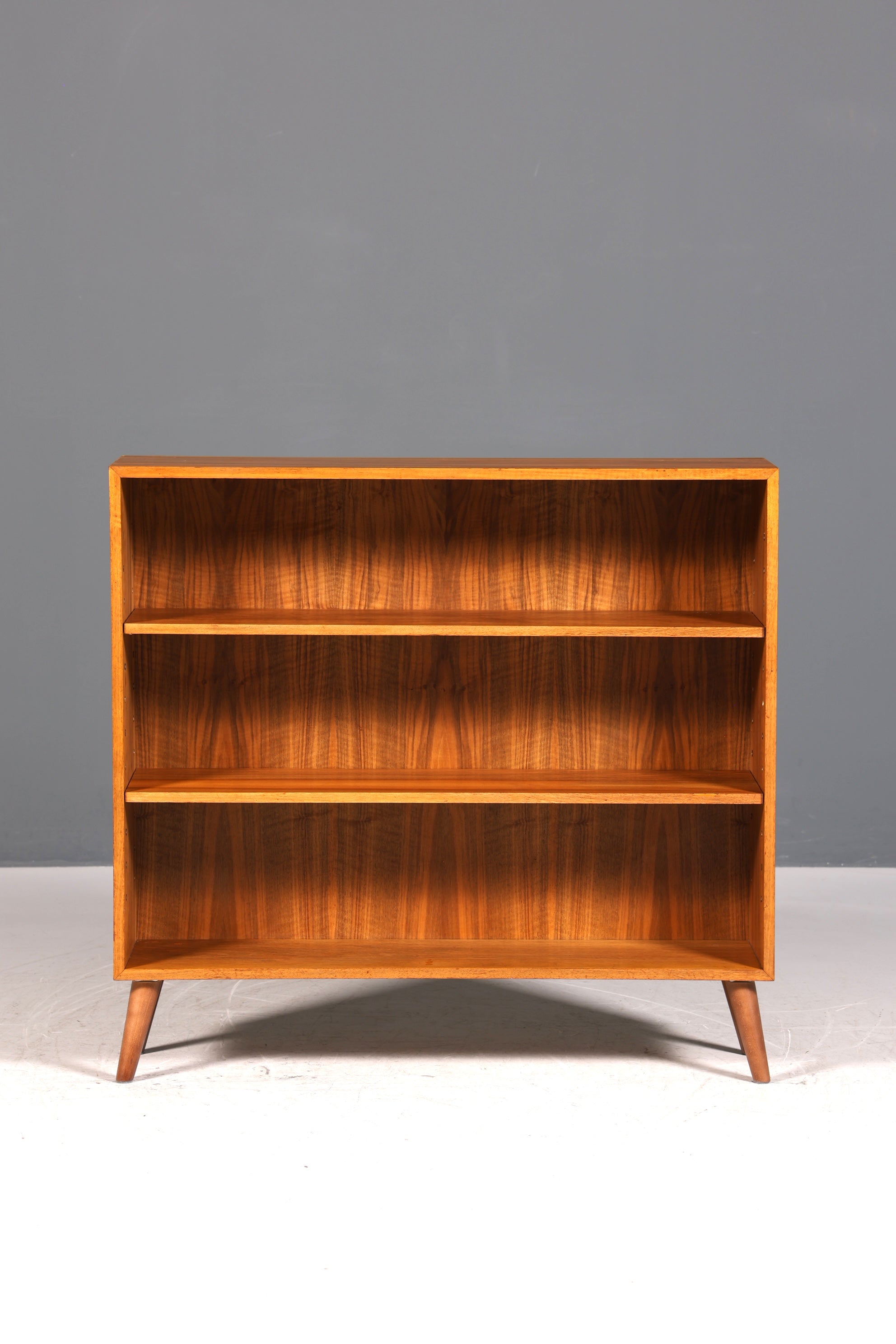 Wunderschönes Original Musterring Regal Vintage Bücherregal Mid Century 60er Jahre Holz Regal 1 von 2