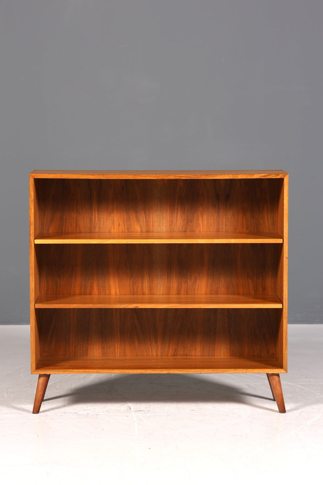 Wunderschönes Original Musterring Regal Vintage Bücherregal Mid Century 60er Jahre Holz Regal 2 von 2