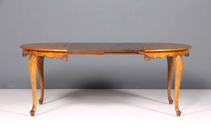 Wunderschöner Chippendale Tisch ausziehbarer Esstisch Küchentisch Barock Stil Esszimmer Tisch Konferenztisch