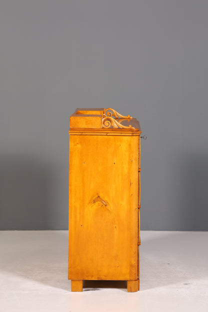 Wunderschöne Original Biedermeier Kommode Antik um 1880 Schubladenkommode Vertiko