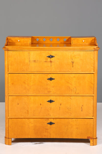 Wunderschöne Original Biedermeier Kommode Antik um 1880 Schubladenkommode Vertiko