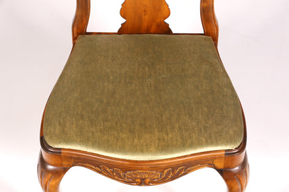 6x Wunderschöne Chippendale Stühle Barock Stil Stuhlset Polsterstuhl Set Küchenstühle Esszimmer Stühle