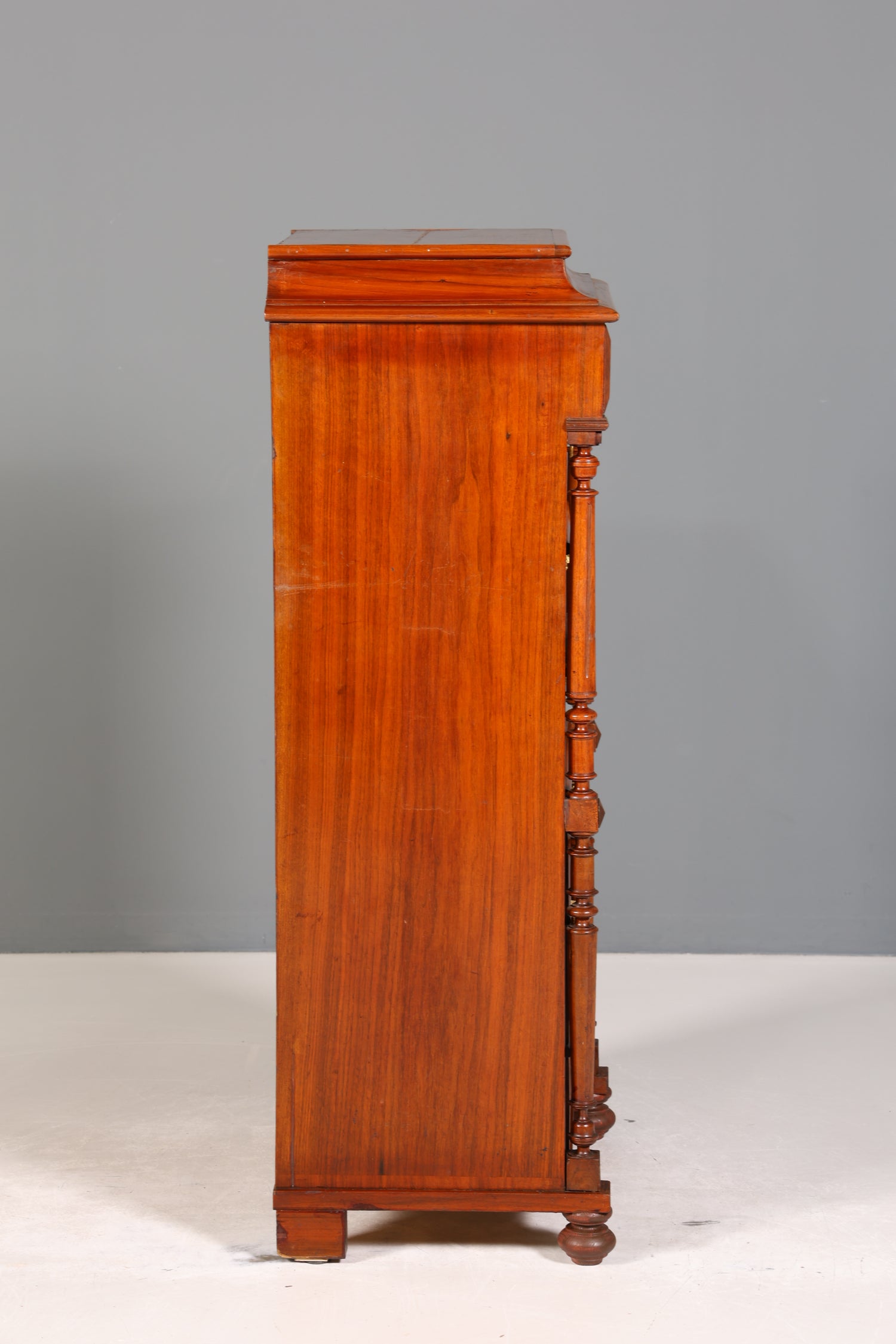 Stilvoller Gründerzeit Sekretär Vertiko Highboard Louis Philippe Kommode um 1880