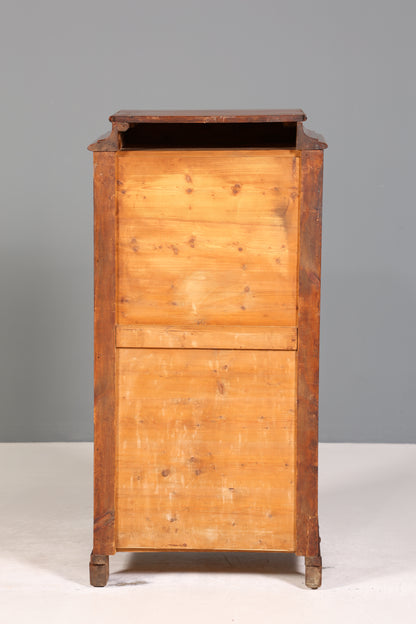 Stilvoller Gründerzeit Sekretär Vertiko Highboard Louis Philippe Kommode um 1880