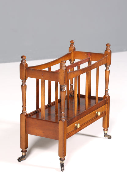 Wunderschöner Englischer Zeitungsständer Magazin Rack Antik 60s Ablage Buchablage