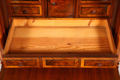 Stilvoller Gründerzeit Sekretär Vertiko Highboard Louis Philippe Kommode um 1880