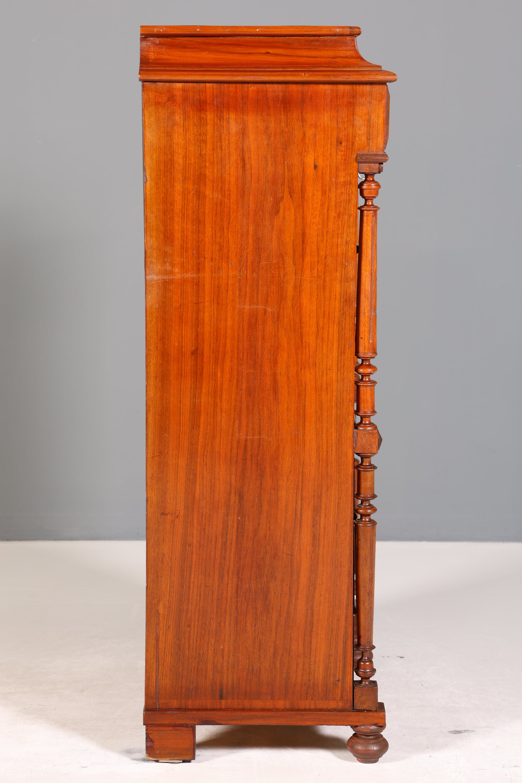 Stilvoller Gründerzeit Sekretär Vertiko Highboard Louis Philippe Kommode um 1880