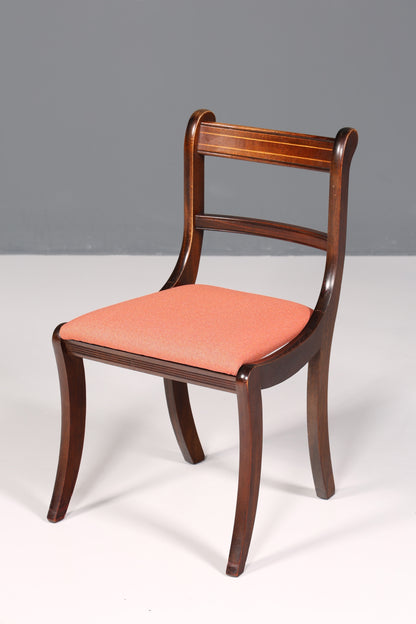 4x Edle Englische Stühle Englisch Dining Chairs  Mahagoni Küchenstühle Stuhlset