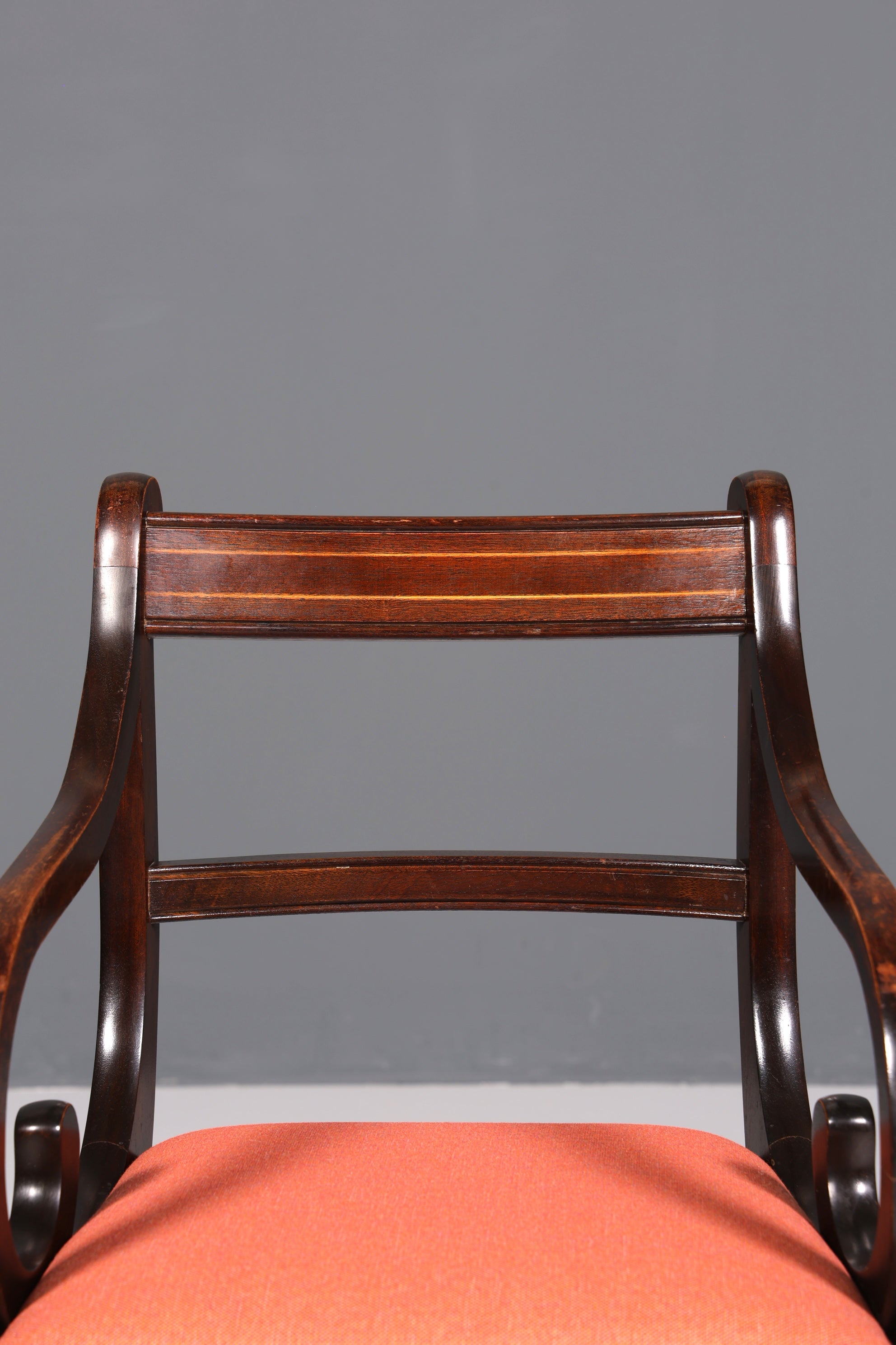 Wunderschöner Englischer Stuhl UK Armlehnstuhl Antik Stil Sekretär Stuhl Polsterstuhl 1 von 2