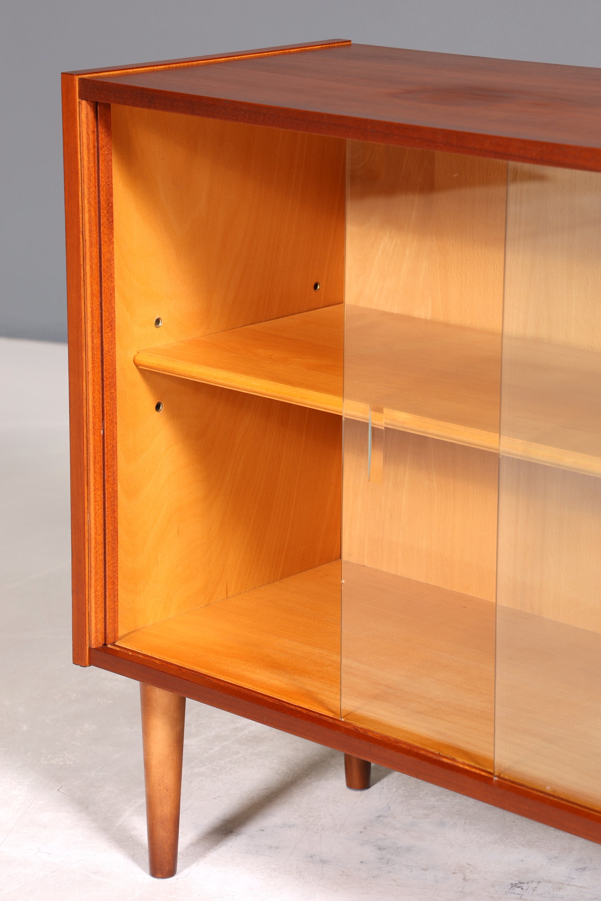 Traumhafte Mid Century Vitrine Vintage Regal Retro Bücherregal VEB Bookshelf