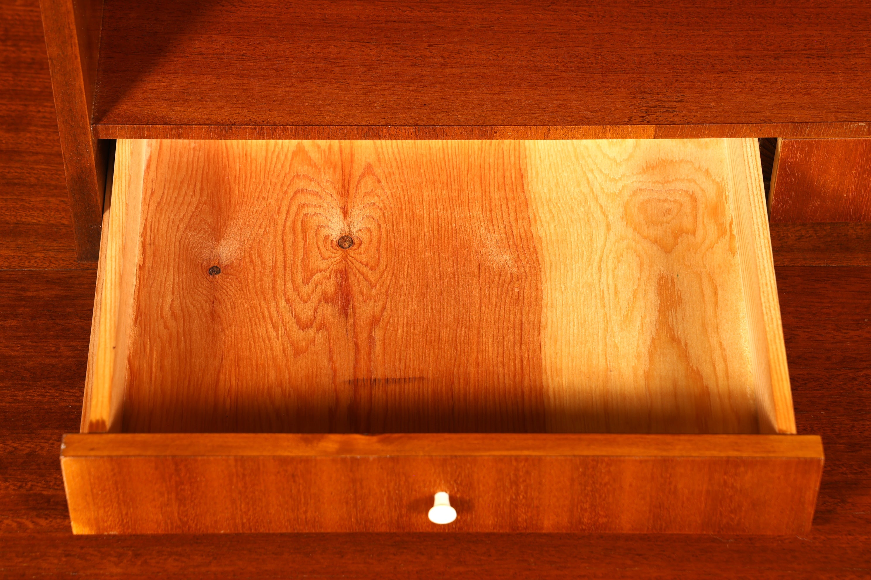 F184 Finish Wunderschöner Mid Century Schrank Bücherregal Vintage Sekretär Highboard Holz Regal