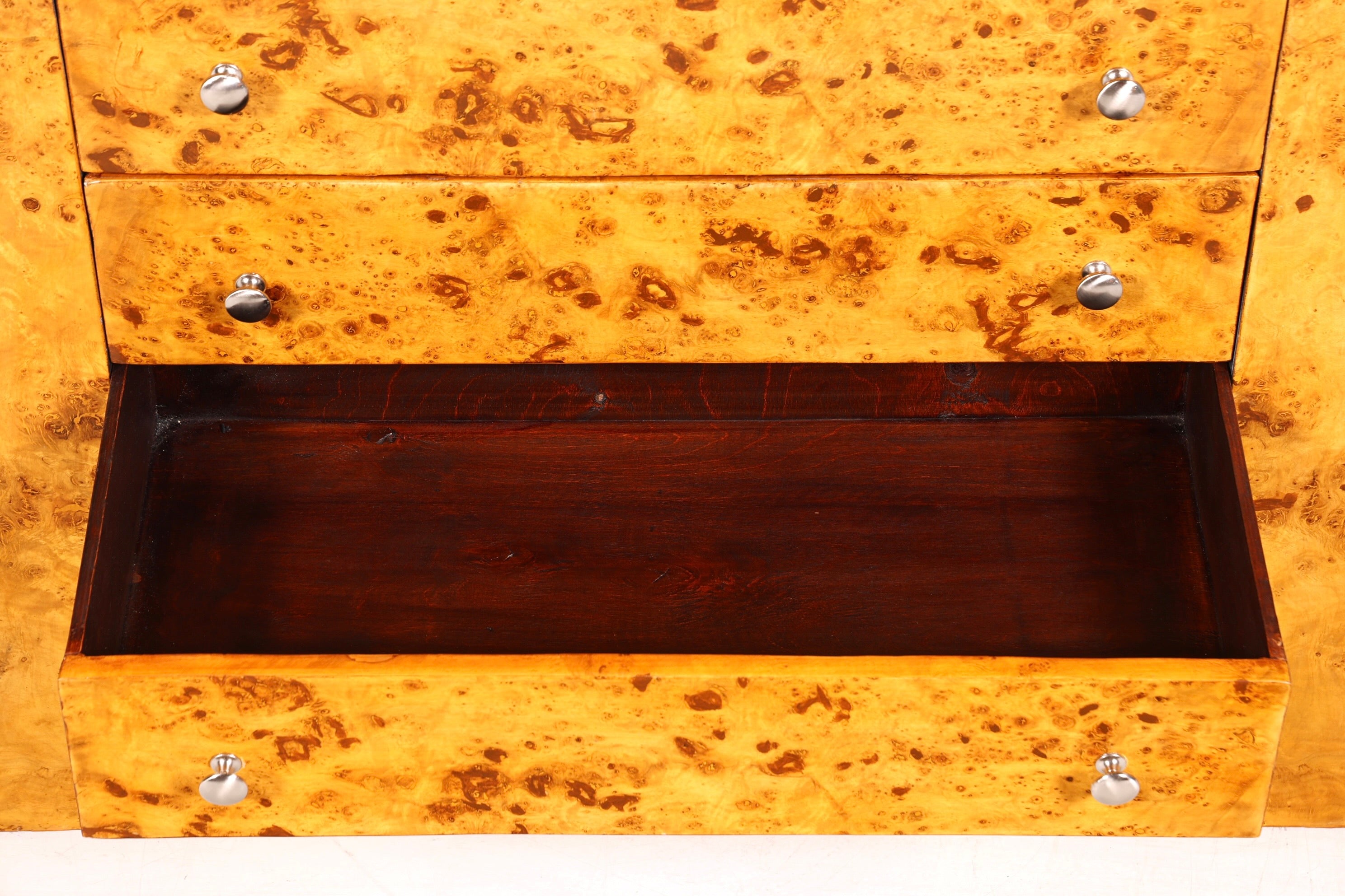 Aussergewöhnliches Art Deco Design Bücherregal Birke Luxus Regal Kommode Buchablage