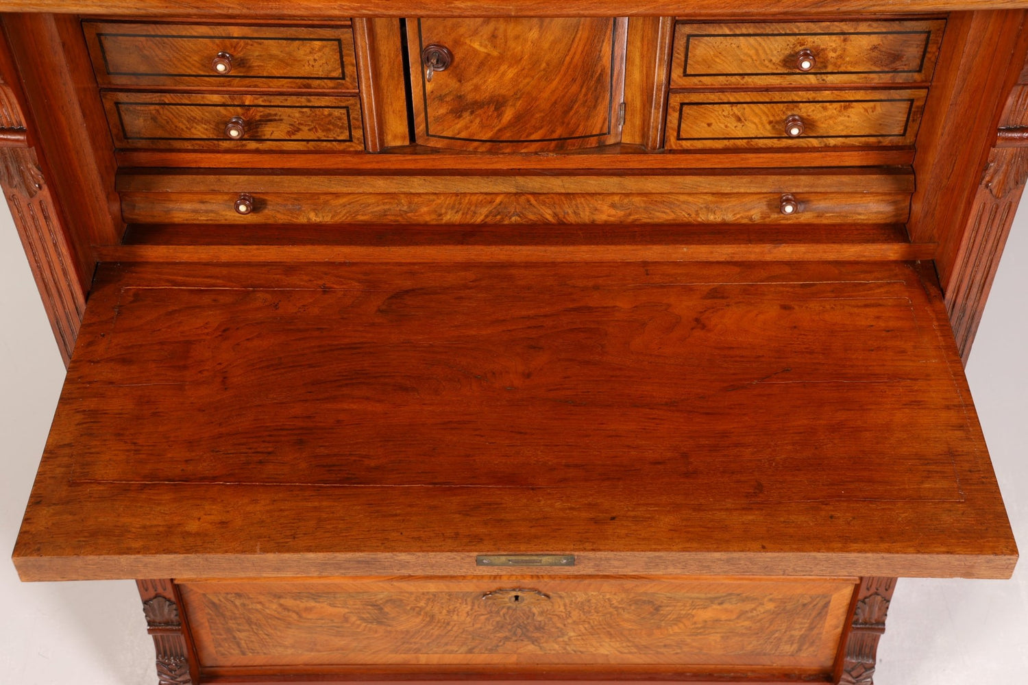 Stilvoller Gründerzeit Sekretär Vertiko Highboard Jugendstil Kommode Schrank um 1880
