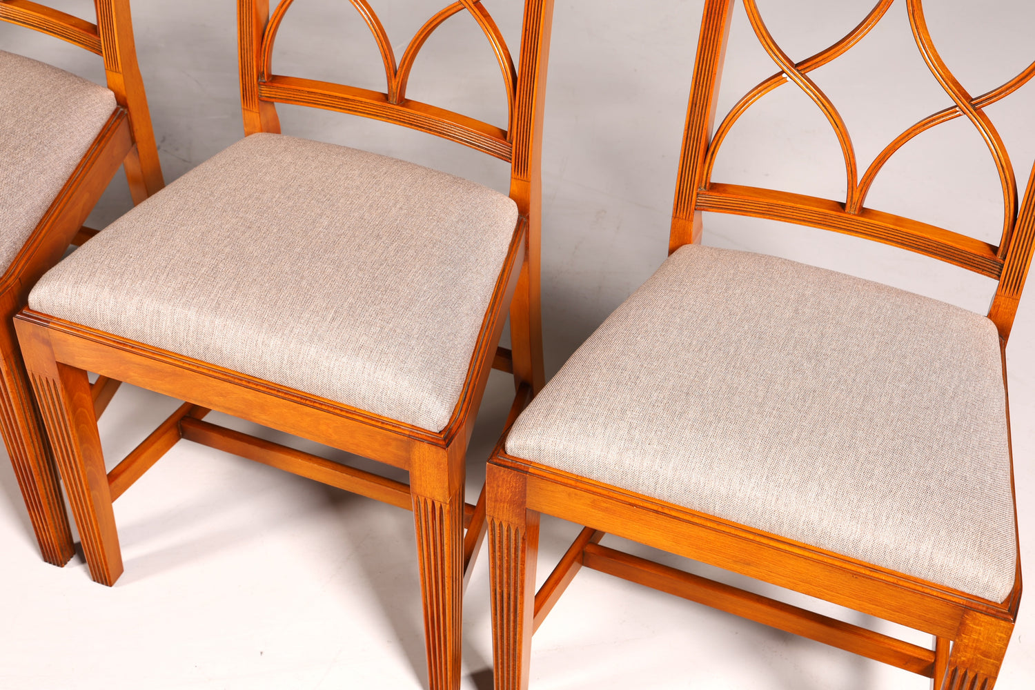 6x Edle Bevan Funell Stühle Englische Reprodux Dining Chairs Antik 60er Jahre Küchenstühle Stuhlset