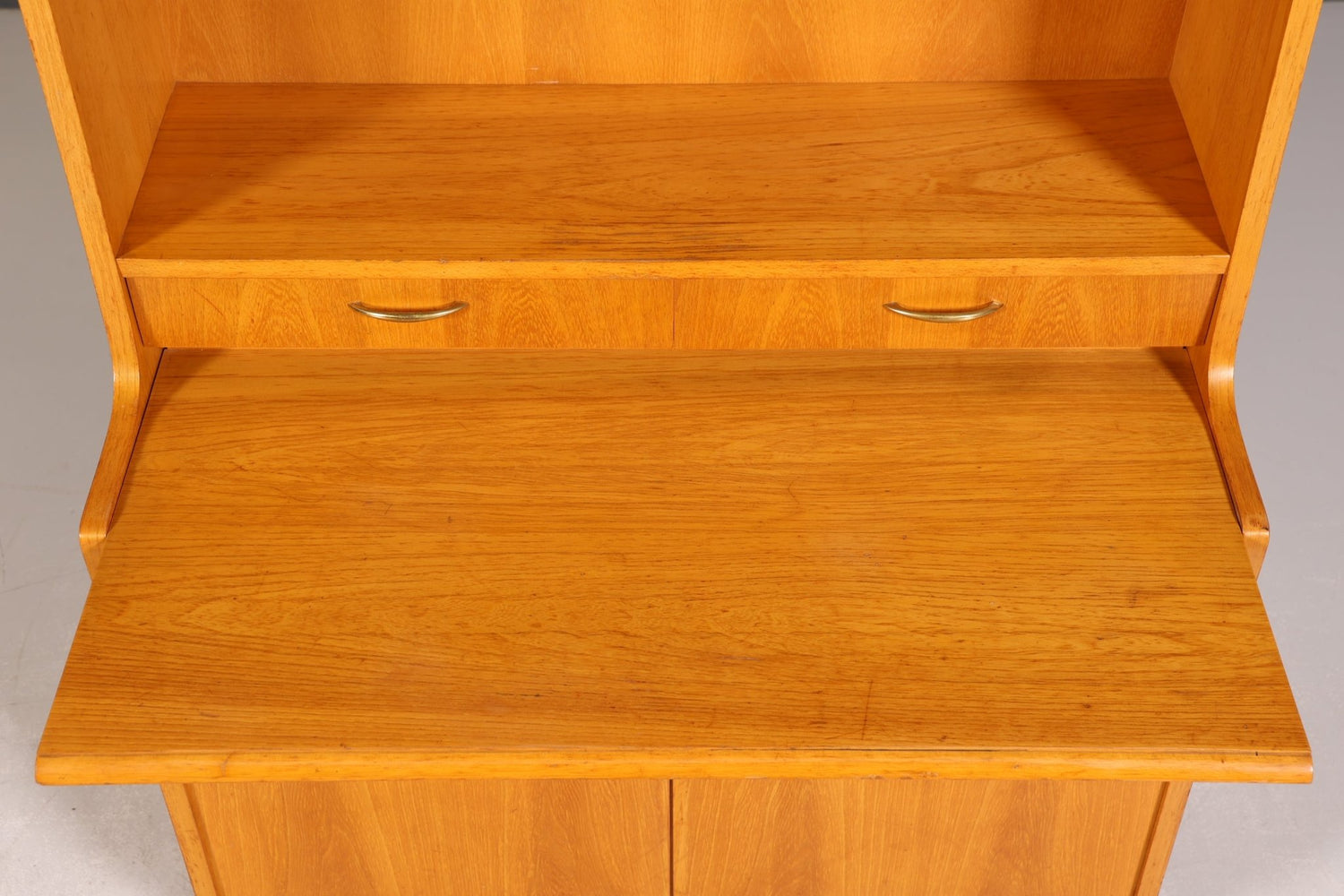 MID05| Wunderschöner Mid Century Regal Schrank Vintage Highboard Bücherregal Holz Kommode