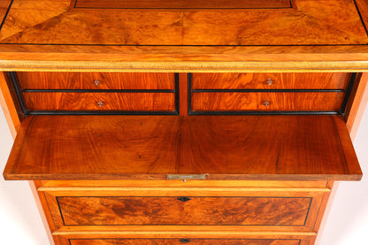 Wunderschöner Biedermeier Sekretär Antik Kommode Louis Philippe Office Schreibkommode