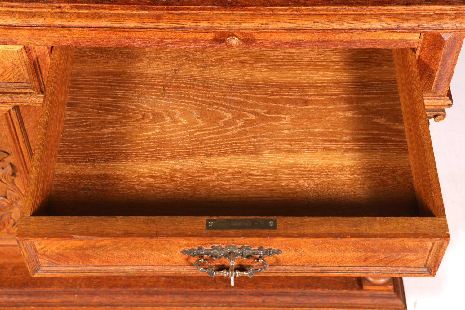 Stilvolles Gründerzeit Sideboard Louis Philippe Eiche Schrank Kommode um 1880