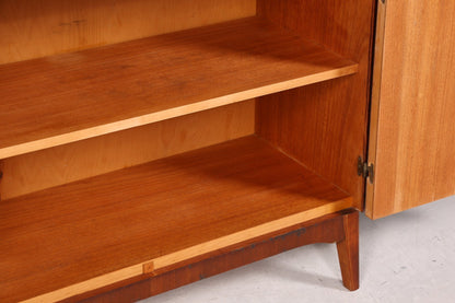Wunderschöner Mid Century Schrank Bücherregal Vintage Sekretär Highboard Holz Regal