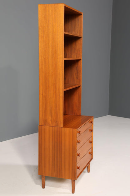 Traumhaftes Mid Century Regal Vintage Schrank Retro Vertiko Bücherregal Kommode 60er Jahre