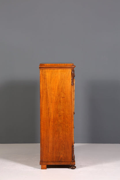 Wunderschöner Louis Philippe Sekretär um 1880 Gründerzeit Antik Schrank Chiffoniere