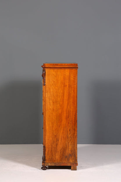 Wunderschöner Louis Philippe Sekretär um 1880 Gründerzeit Antik Schrank Chiffoniere
