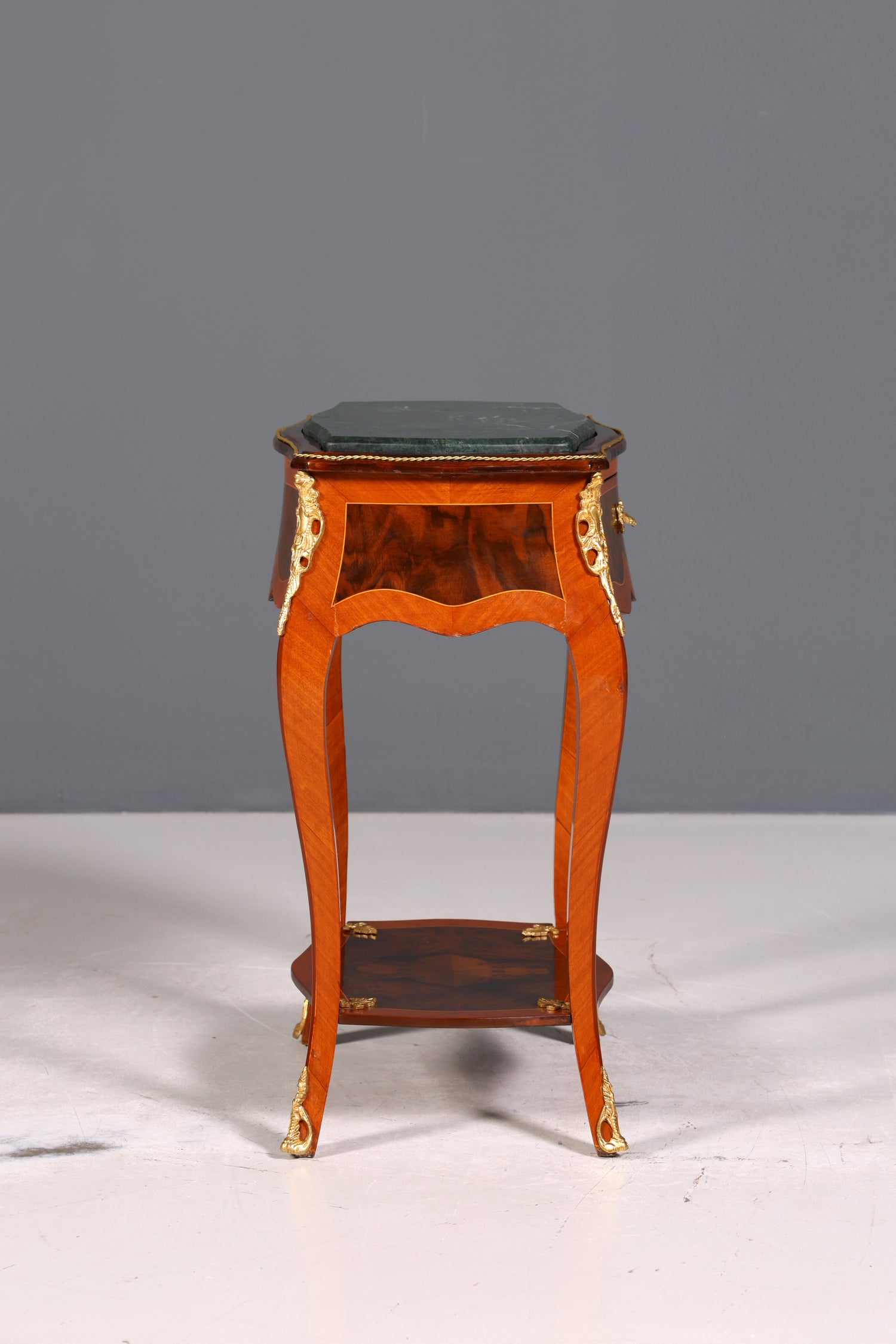 Beautiful Louis XV side table baroque style storage table marble chest of drawers telephone table