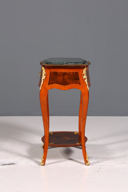 Beautiful Louis XV side table baroque style storage table marble chest of drawers telephone table
