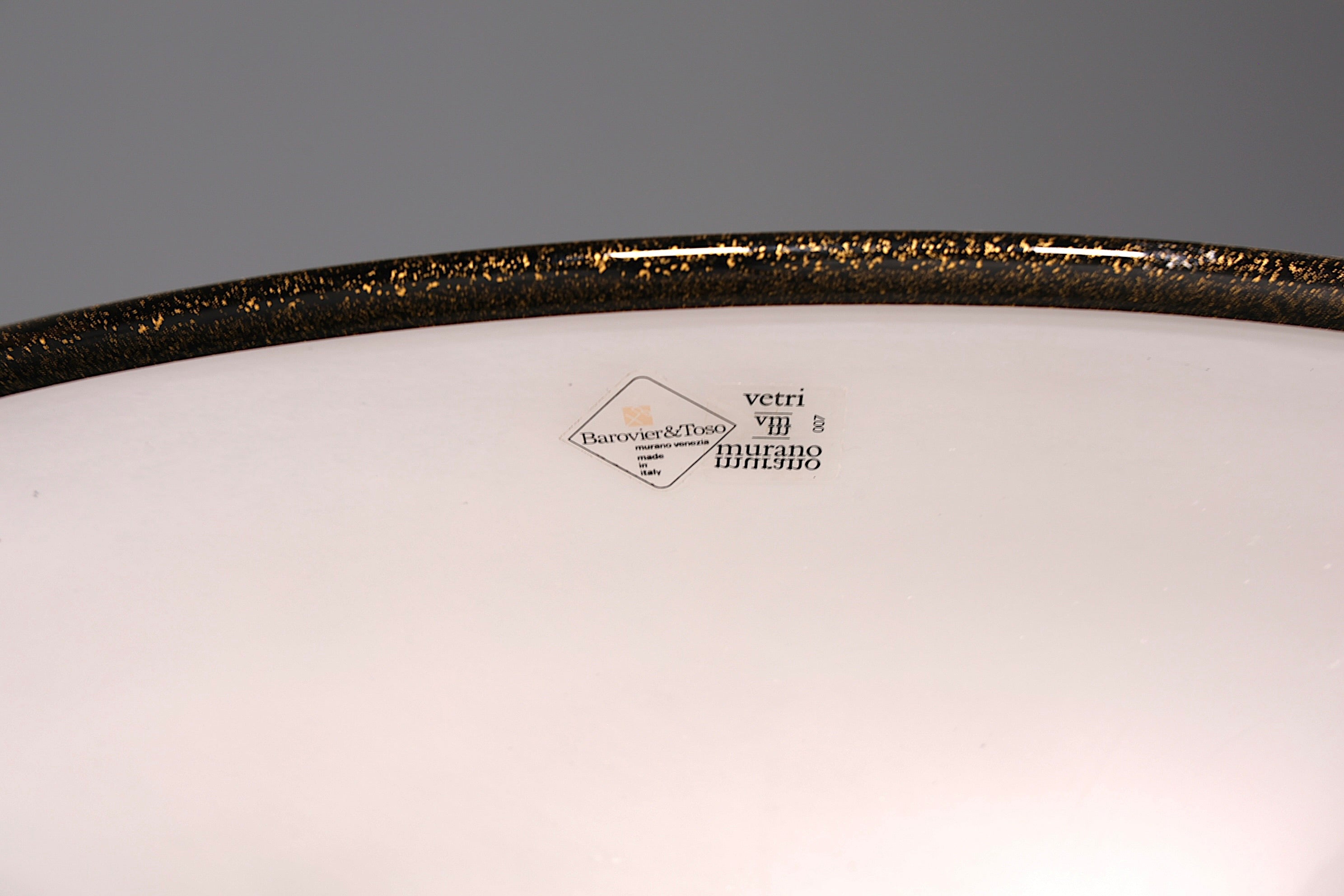 Wunderschöne Italienische Stehlampe der Marke Barovier &amp; Toso Muranoglas Lampenschirm Deckenfluter Standlampe 2 von 2