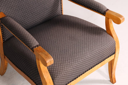 Wunderschöner Biedermeier Ohrenbackensessel Antik Armlehnsessel Polstersessel Lesesessel Sessel
