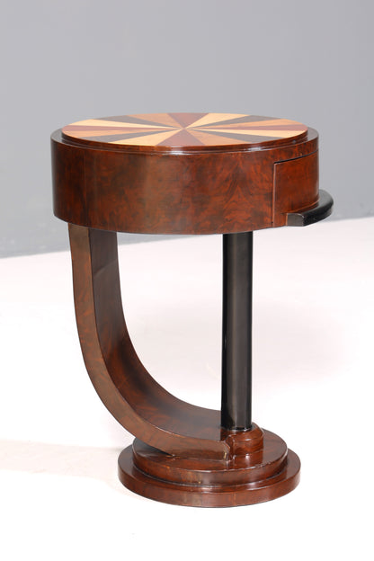 Wunderschöne Art Deco Stil Kommode Beistelltisch Nachtisch Ablagetisch bunt